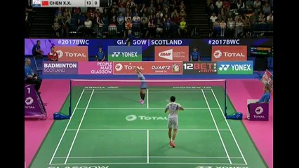 BWF 2017 WS -Ratchanok INTANON vs CHEN Xiaoxin - Highlights