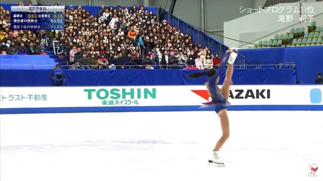 2016全日本フィギュア　女子フリー　滝野莉子