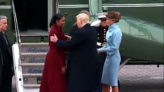 Departure of Barack and Michelle Obama from the Presidency USA