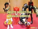 OWLETTE DEFEATS THE DRAGON WARRIOR PO KUNG FU PANDA 3 JASMINE YELLOW RANGER FALCON MARSHALL MARCUS . PJ MASKS, DREAMWORK