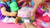 BABY ALIVE Dolls Birthday Party Cake Melissa & Doug Ice Cream Cones Babies Alive Videos In