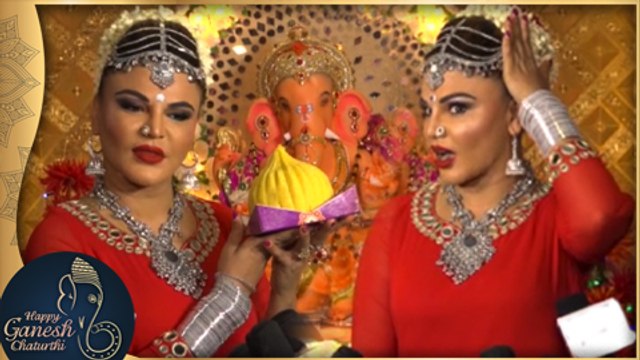Rakhi Sawant CRAZY Ganpati Celebration | Ganesh Chaturthi 2017
