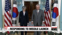 Seoul-Washington to continue cooperation on punishing N. Korea for missile launch