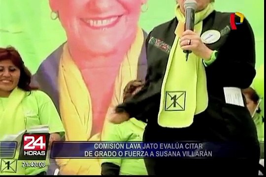 Comisión Lava Jato evalúa citar de grado o fuerza a Susana Villarán por caso OAS