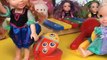 Anna and Elsa Toddlers Slime Elsya and Annya go to School Messy Art Class Doll Frozen Toys