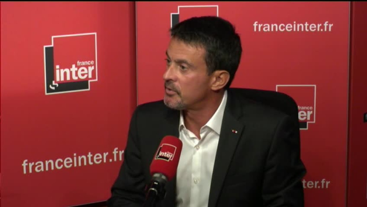 Manuel Valls au micro de Nicolas Demorand