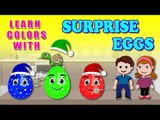 Learn colors with surprise eggs, Animated surprise eggs for learning colors