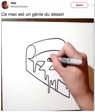 Il transforme des mots en dessins... Incroyable