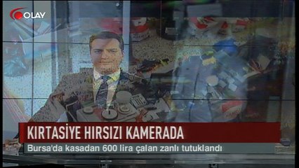 Bursa'da kırtasiye hırsızı kamerada (Haber 28 08 2017)