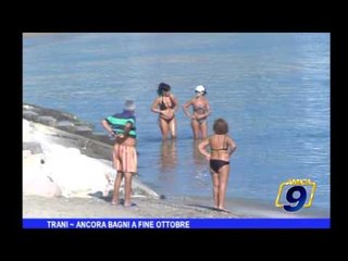 Trani | Ancora bagni a fine ottobre