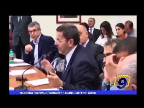 Riordino Province, Brindisi e Taranto ai ferri corti