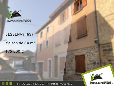 Maison A vendre Bessenay 84m2 - 175 000 Euros