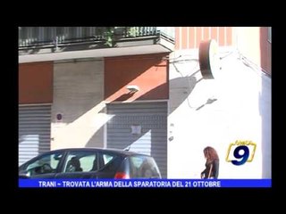 Trani | Trovata l'arma della sparatoria del 21 Ottobre