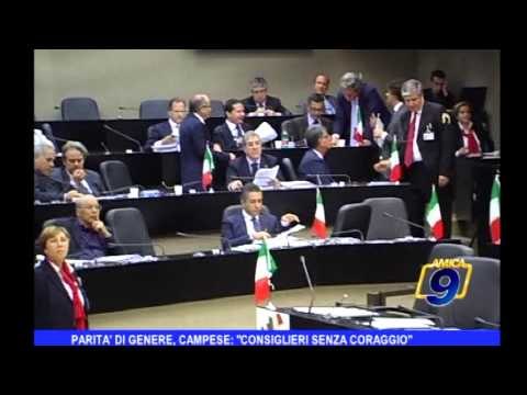 Parità di genere, Campese: Consiglieri senza coraggio