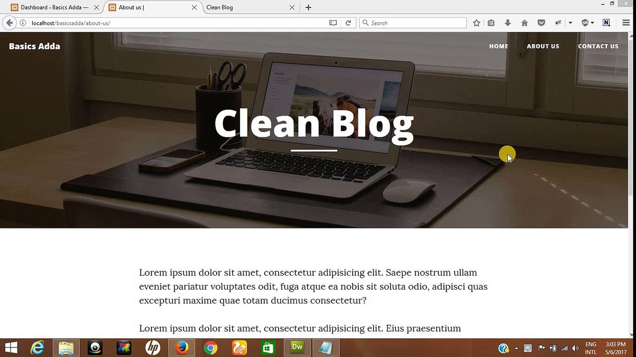 HTML to wordpress theme customization in Hindi/Urdu [Part 9]