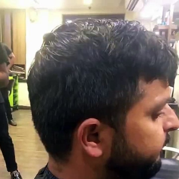 Suresh raina in new hair style