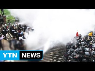 갑을오토텍 양쪽 노조원 또 무력 충돌 / YTN