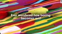Young Egyptian Creates Art from Boxing!