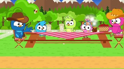 Birds Family Fell Into The Hatch Eps Cartoon Animation Nursery Rhymes by Arnold Thurlow