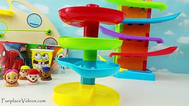 Дети цвета Гамбол Дети Дети ... Узнайте обучение мрамор лабиринт патруль лапа скат ребенок, начинающий ходить игрушка видео