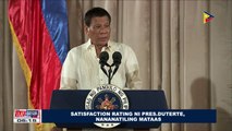 Satisfaction rating ni Pangulong Duterte, nananatiling mataas