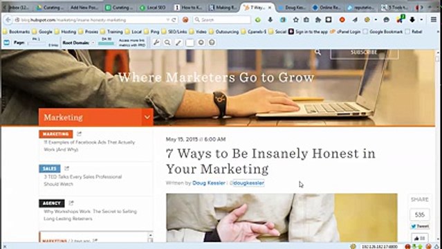 Publishing To Money Site Part 1 ( Curating Content Manually ) 10