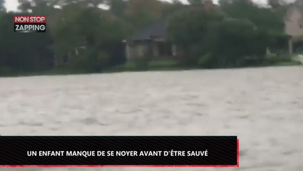 Ouragan Harvey : Un enfant sauvé de justesse de la noyade à Houston (vidéo)