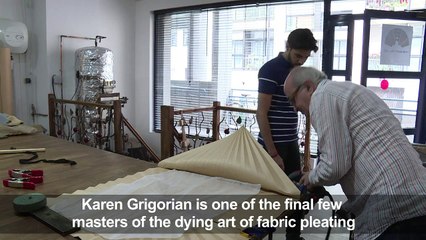 Meet Karen Grigorian, a last-of-his-kind fabric pleater