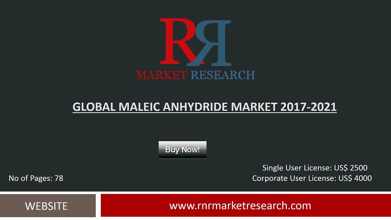 Maleic Anhydride Market Report 2017 Huntsman International, LANXESS, Ashland, Polynt, Flint Hills Resources