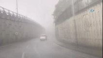 İstanbul'da Yağmur ve Dolu Etkili Oluyor