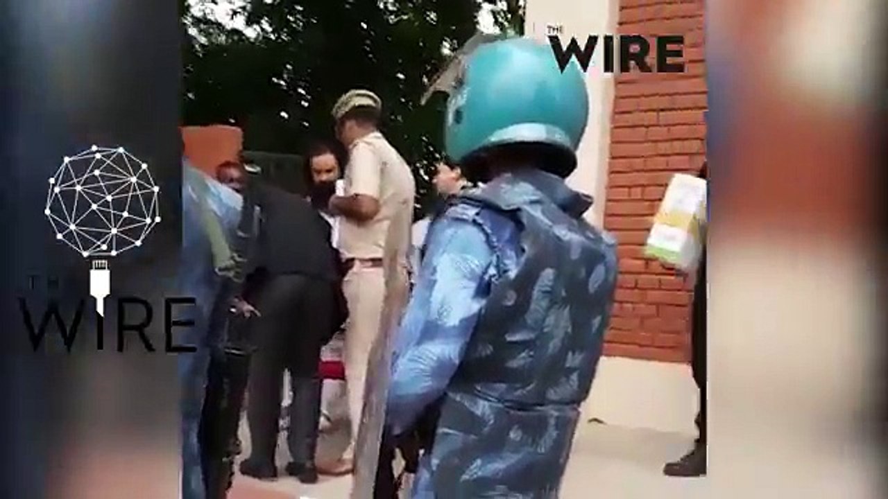 He raped his daughter Ram Rahim Singh being escorted into a make-shift jail