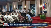 Du30 mulls creation of new anti-corruption body