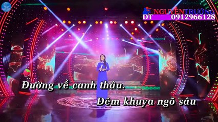 Karaoke beat chuan Xóm Đêm - Diễm Thùy