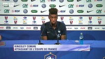 Equipe de France – Coman et Umtiti devant la presse avant les Pays-Bas