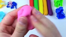 Play Doh Learn Colors Animals Mix Molds Hello Kitty Fun Creative - with Peppa Pig Toys