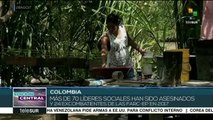 teleSUR: Más de 70 líderes sociales han sido asesinados en Colombia