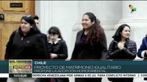 Califican de histórico proyecto de matrimonio igualitario en Chile