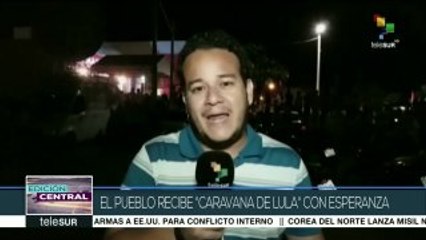 Lula sigue recorriendo estados pobres de Brasil en su caravana