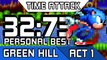 Sonic Mania Speedrun: GREEN HILL ZONE ACT 1 - 32''73 [RANK #82][Personal Best]