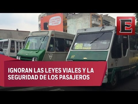Microbuses, amenaza constante a la vida y al ambiente en CDMX