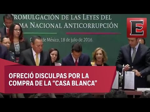 EPN promulga Leyes Anticorrupción en Palacio Nacional