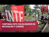 Continuarán bloqueos de la CNTE en vías férreas