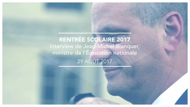 Première rentrée scolaire pour le ministre de l’Éducation nationale
