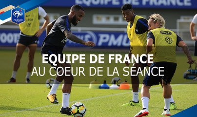 Equipe de France: le 1er entrainement a Clairefontaine