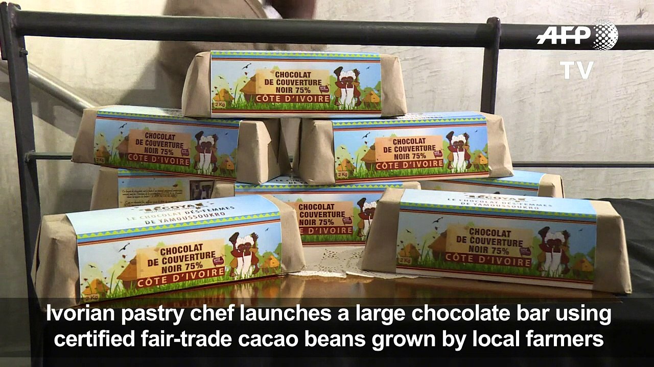 Ivorian chocolatier makes fair-trade chocolate ingots
