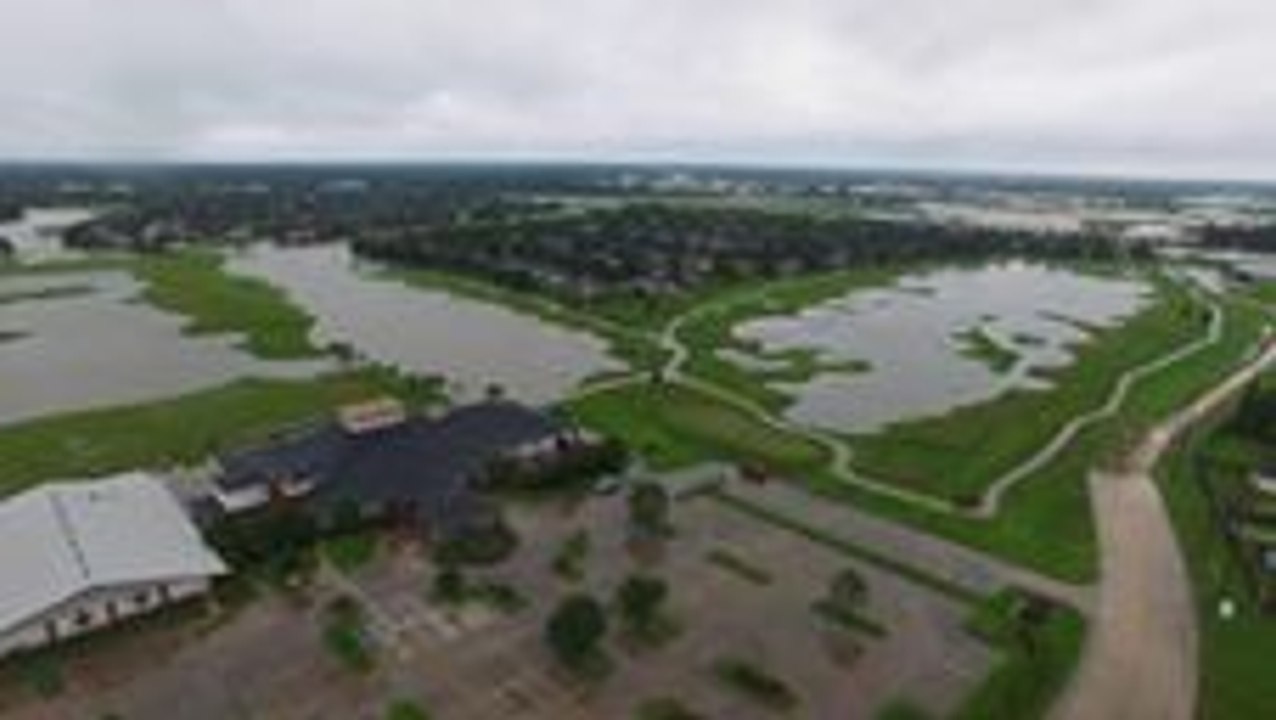 Drone Footage Captures Full Impact of Hurricane Harvey in Houston
