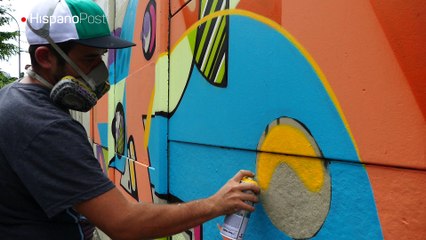 El grafitero que desafió a la muerte pinta las paredes de Latinoamérica