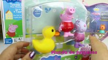 Escroquerie avec famille porc jouets pour le bain flottant jouets Peppa Peppa