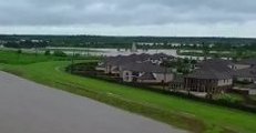 Aerial Footage Captures Scale of Flooding Near Brazos River, Texas