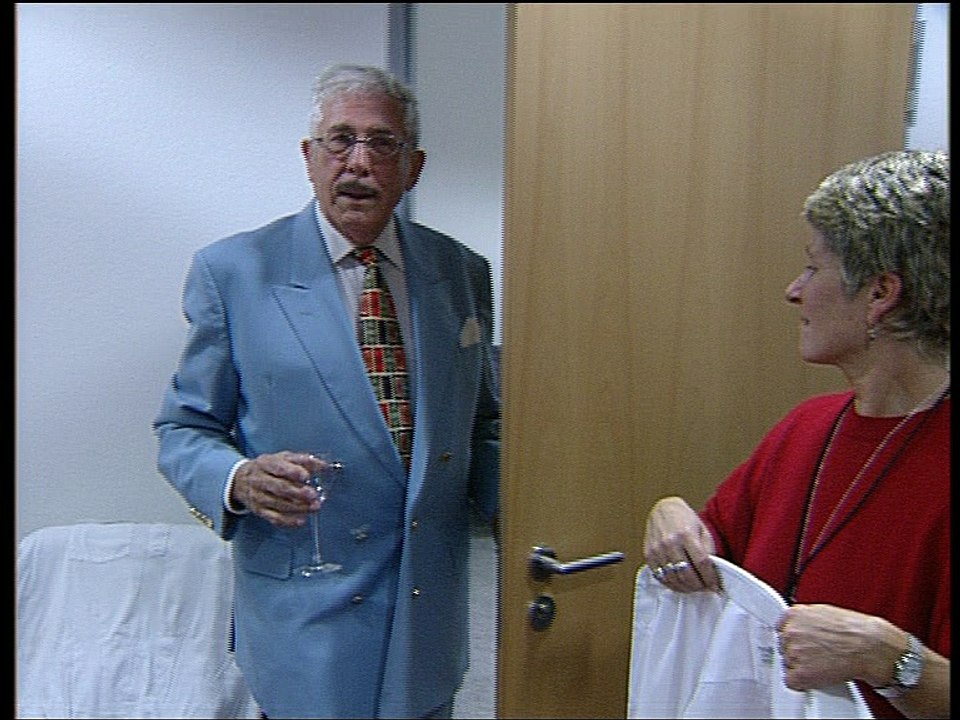 James Last with Jochen Ment (backstage)
